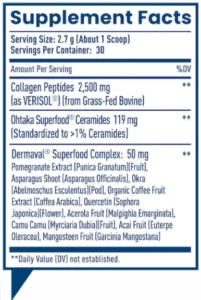 Nativepath Skin Renewal supplement facts